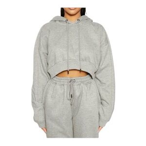 NAKED WARDROBE All Good In The Hoodie
Size XL NWOT Drawstring Heather Gray